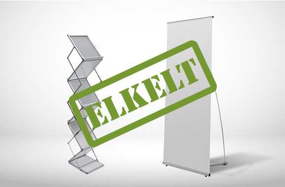 4. L banner 80 nyomattal + 6×A4-es prospektustartó 4. L banner 80 nyomattal + 6×A4-es prospektustartó