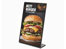 Black asztali menütartó